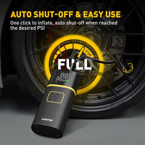 Heavy duty portable air compressor car tire inflator electric pump auto 7.4v