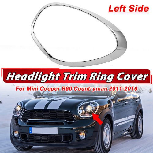 Left headlight lamp bezel trim for 11-16 mini cooper countryman r60 paceman r61