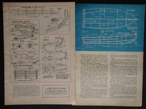 13&#039; runabout twin cockpit outboard mahogany 1949 howto build plans