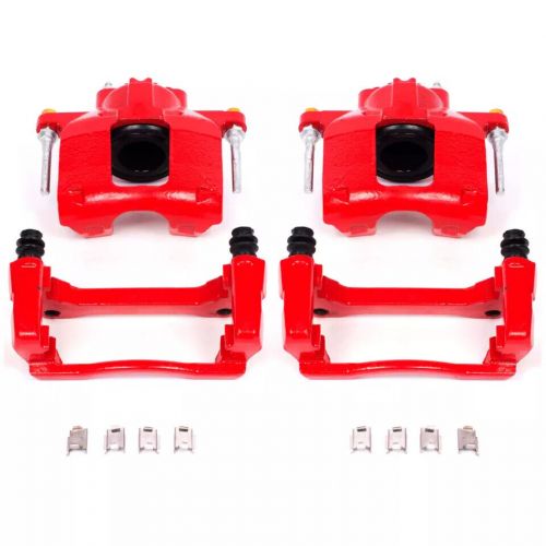 Powerstop front red brake calipers w/brackets fit 2007-2018 jeep wrangler jk