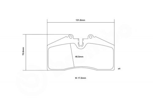 Brembo hp2000 front brake pads for porsche 911 964 993 928 944 07.b314.12