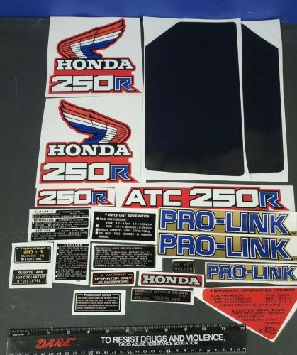 1985 honda atc 250r atc250r decal ama motocross hill climbing racing like oem