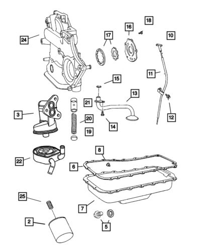 Genuine mopar oil pump rotor set 4728396