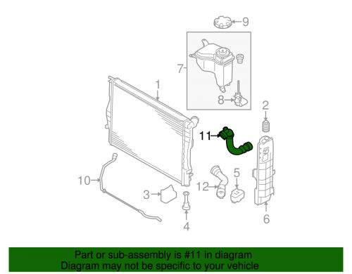 Genuine bmw lower hose 17127602294