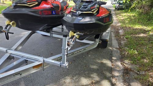 Pair of seadoo 2019 rxtx 300 jet skis, trailer, mint condition, water ready