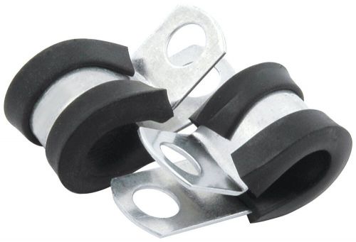 Allstar all18300 3/16&#034; rubber cushioned aluminum line clamp, (pack of 10)