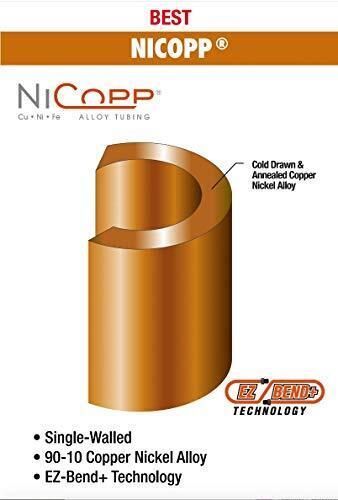 Ags company cnc-3100 nickel/copper brake line tubing coil, 3/16&#034; x 100&#039;