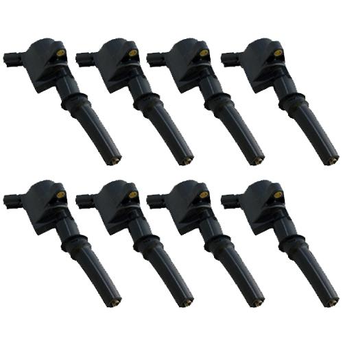 Ignition coil - set of 8 - ford 4.6l 5.4l 6.8l v8 v10 - dg508 - new