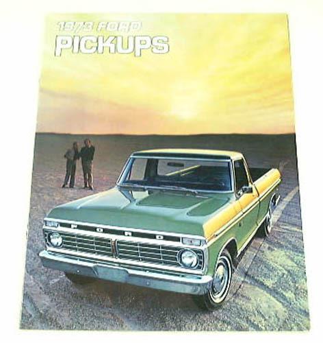 1973 73 ford pickup truck brochure f350 f100 f250 