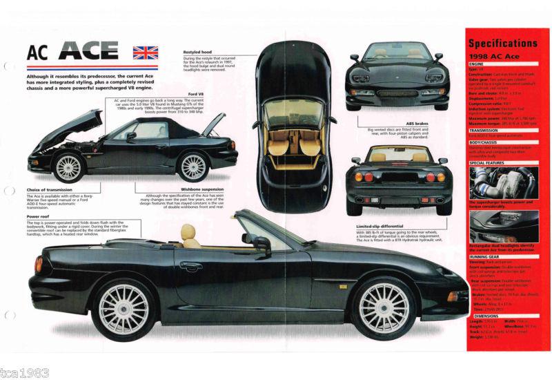 1997 / 1998 ac cars ace imp brochure