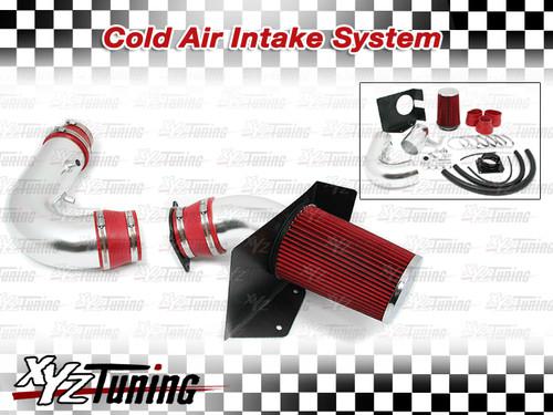 4" red 97-99 f250 / navigator 5.4l v8 heat shield cold air intake + filter