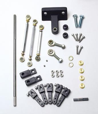 Weiand throttle linkage kit hi-ram dual quad side mount dodge big block b/rb kit