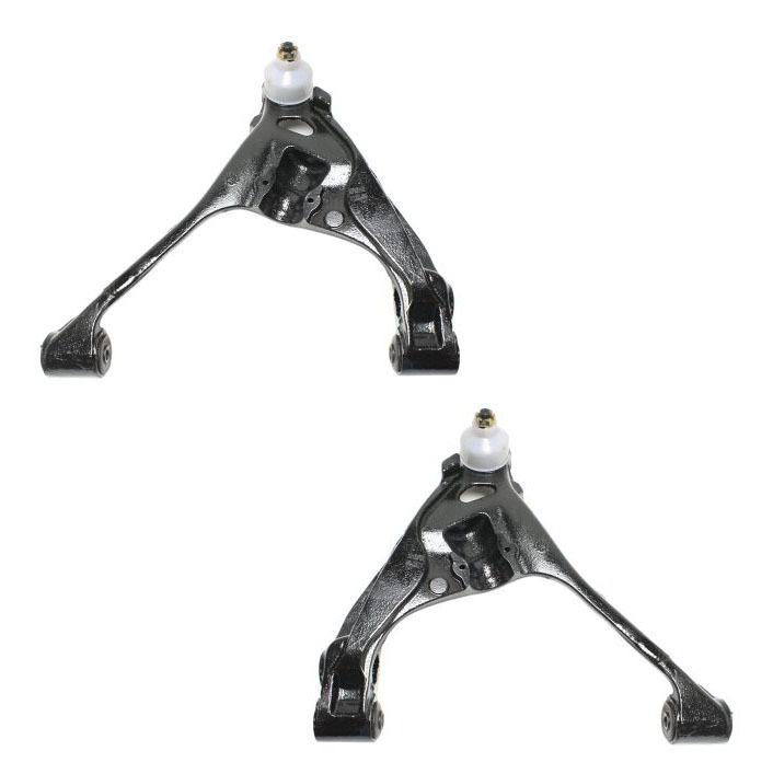 Control arm, pair set of 2, right+ left, front, lower, w/ ball joint & bushings