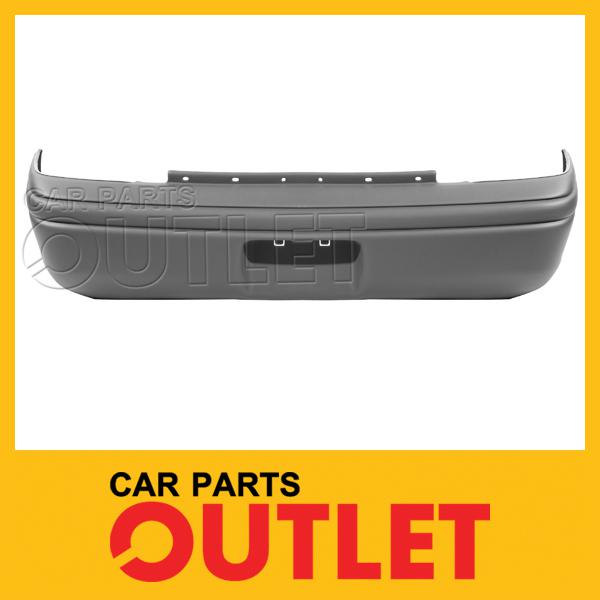 1995-1999 dodge neon rear bumper cover text gray non primed replacement wo sport