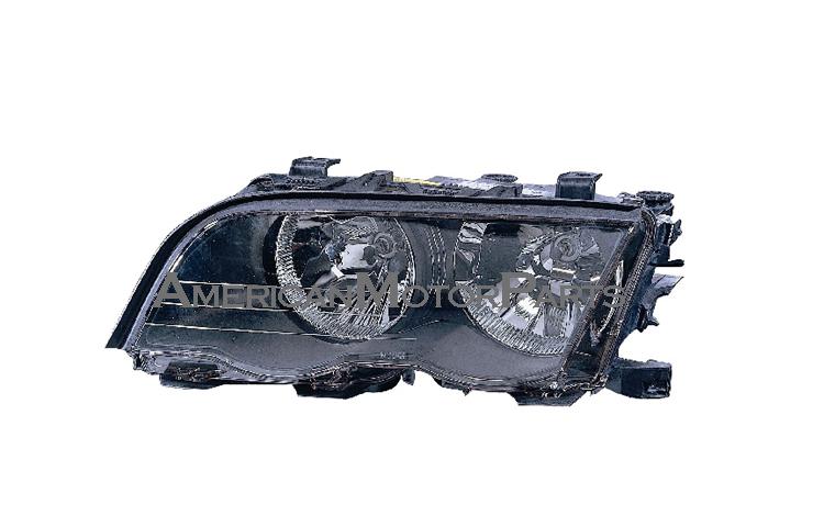 Left driver side replacement headlight w/o hid type 99-01 bmw e46 3-series