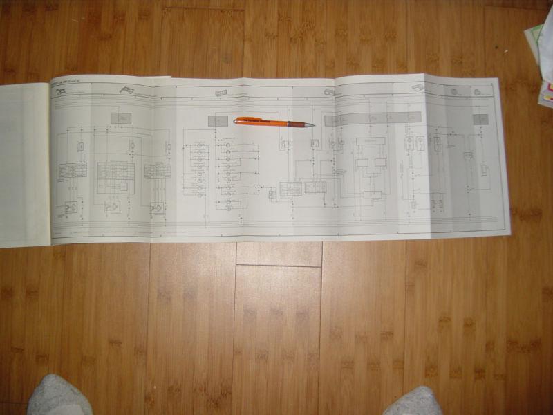 1984 toyota corolla fr  rear wheel drive  large format factory wiring diagram