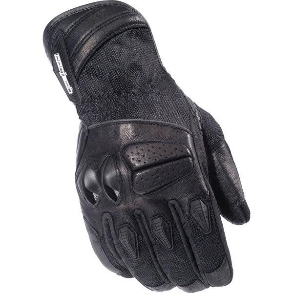 Black xl cortech gx air 3 vented leather/textile glove