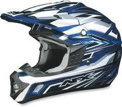 New afx fx-17 atv/motocross/offroad helmet, blue multi, 4xl/xxxxl