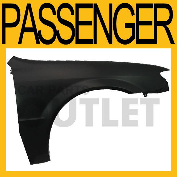 01-03 mazda protege right primed fender w/o light hole