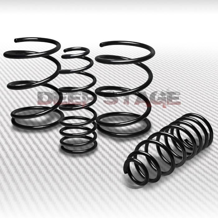 1.5" drop sport suspension racing lowering spring 07-12 nissan sentra ser black