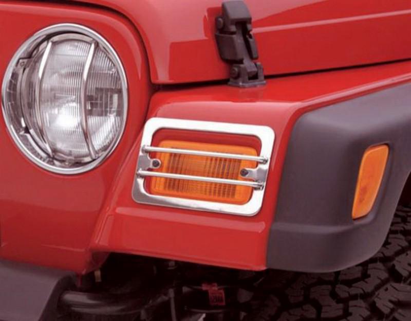 Rampage 5459 euro head light guards 87-95 wrangler