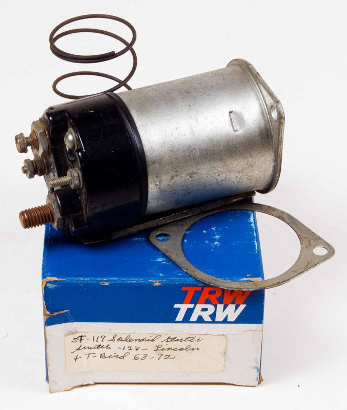 Nos trw  starter solenoid 12v - 1968 - 1972 lincoln & t-bird