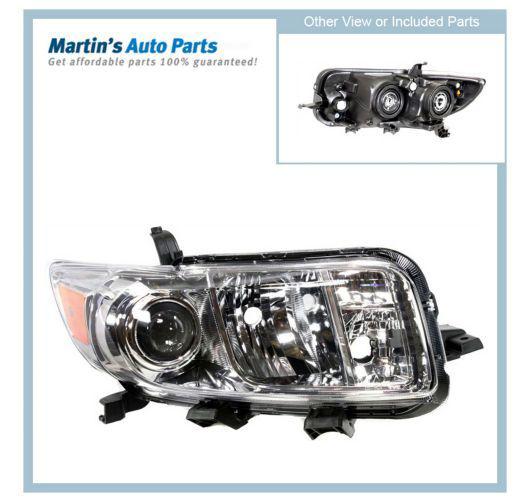 Sc2503102 clear lens new headlight lamp right hand halogen rh passenger side