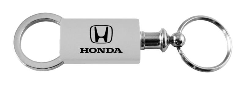 Honda silver anondized aluminum valet keychain / key fob engraved in usa genuin