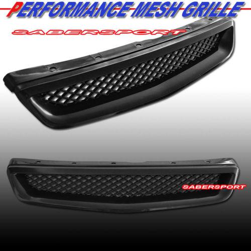 1999-2000 honda civic ex lx dx si front abs plastic mesh grill grille 99 00
