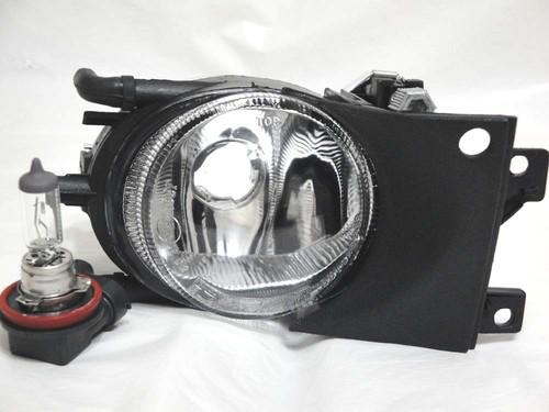 Bmw 01-03 525i 530i 540i glass fog light lamp r h passenger w/light bulb new