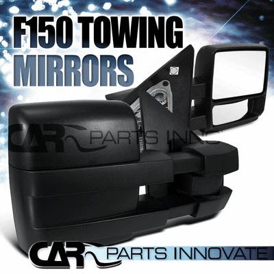 Ford 04-12 f150 pickup truck telescoping towing side mirrors manual