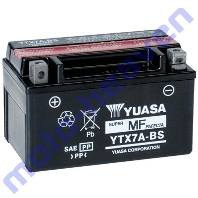 Genuine yuasa battery ytx7a-bs maintenance free kasea aprilia suzuki e-ton sym
