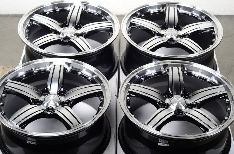 17 5x114.3 black polished wheels mitsubishi diamante eclipse galant lancer rims