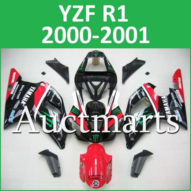 Fit yamaha yzf r1 00 01 yzfr1 2000 2001 1000 fairing kit bodywork c14 c03