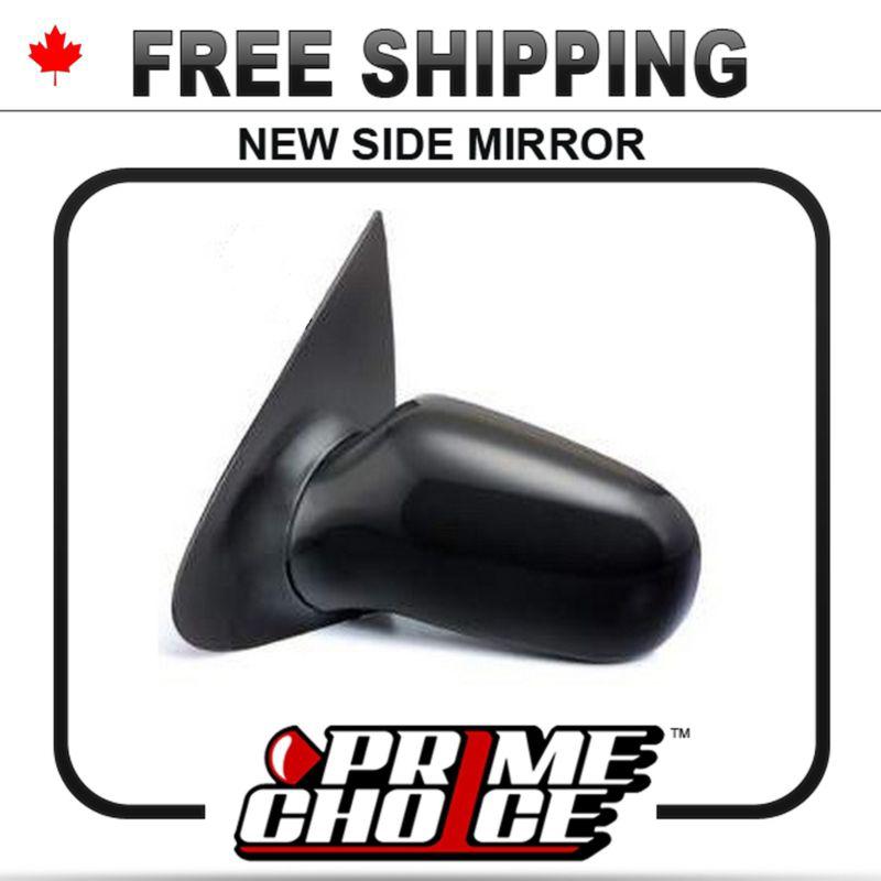 New manual gloss black passenger side view mirror cavalier or sunfire right door