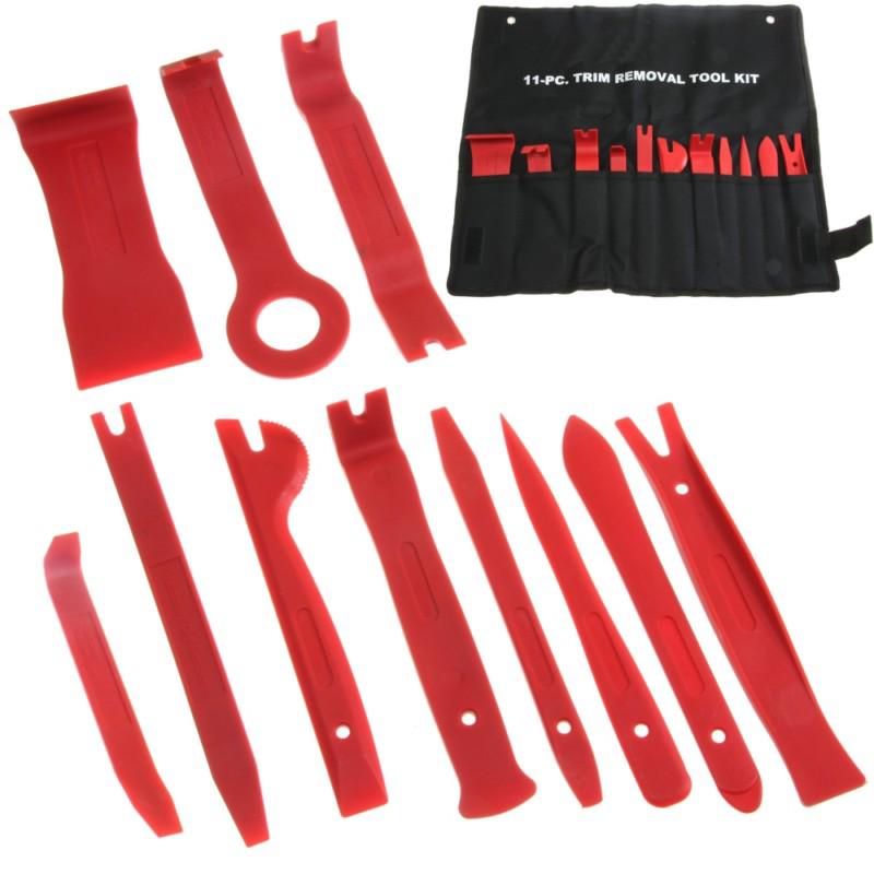 11 pc trim removal tool kit door panel interior wedge pry clip heavy duty