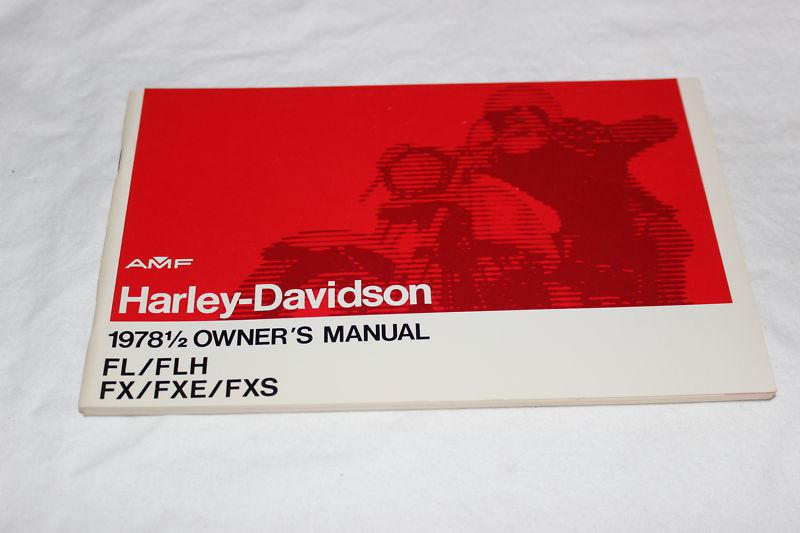 Harley davidson 1978 1/2 shovelhead fl/fh owners manual nos 99460-78e nos (38)