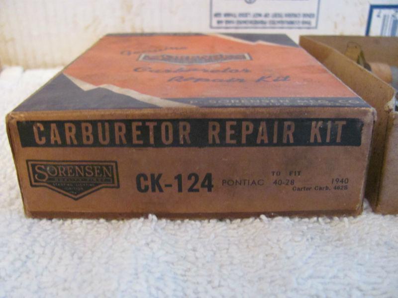 Sorensen carburetor repair kit ck-124 1940 pontiac 40-28 carter carb 462s 