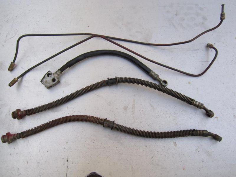 1985 suzuki lt250r lt 250r .. set of front brake lines / left & right