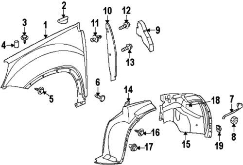 Gmc 11609762 genuine oem factory original access cover screw