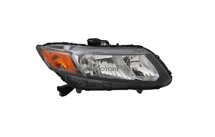 Right passenger side replacement head lamp asy 12-12 honda civic 33100-tr0-a01