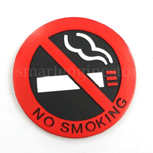 No smoking sign warning sticker decal car decoration accessories circle-door new