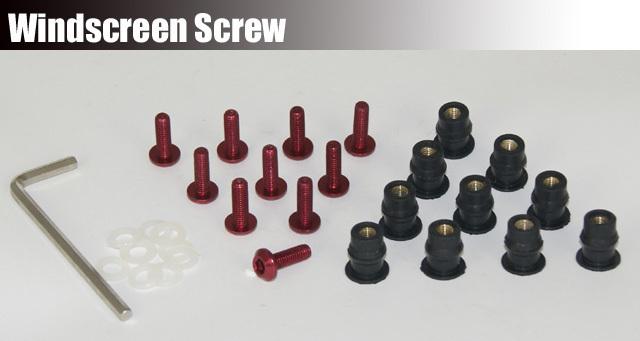 10 x windshield windscreen bolt screw red for kawasaki ninja 250r 650r 6r 9r 14r