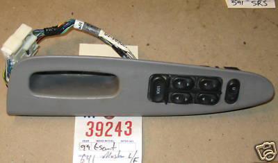 Ford 99 escort master window switch panel left front 1999