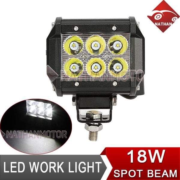 18w cree led work light offroad bar 4wd 4x4 ute jeep boat spot/flood lamp 36w