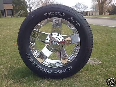 20" x 8.5" xd xd775 rockstar rims and 275-60-20 toyo open country at wheels 33"