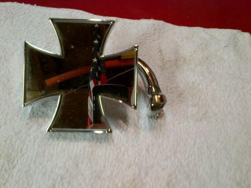 Maltese cross mirrors (mooneyes) rat rod, hot rod