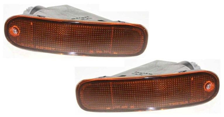 Turn signal light lamp assembly pair set (driver & passenger side, qty 2)