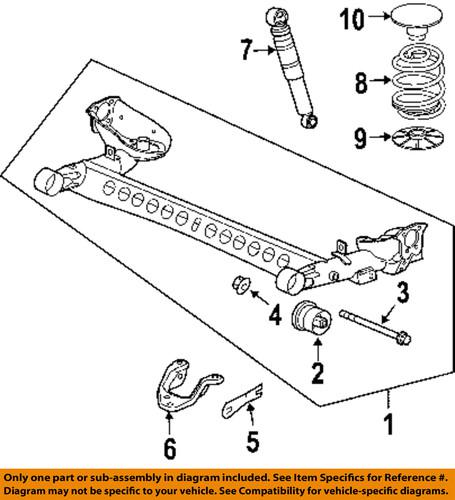 Saturn oem 22711675 rear shock absorber/shock absorber