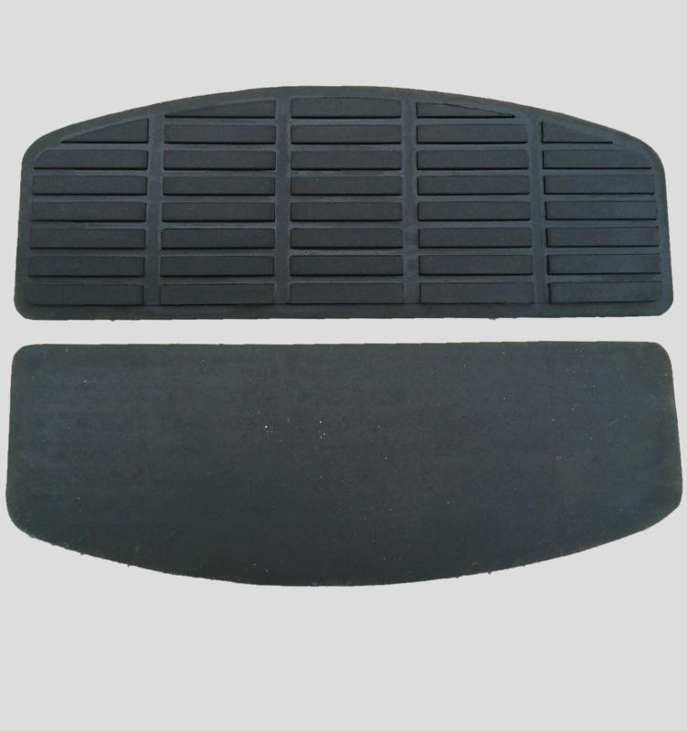 Pair of harley footboard rubber inserts in black 